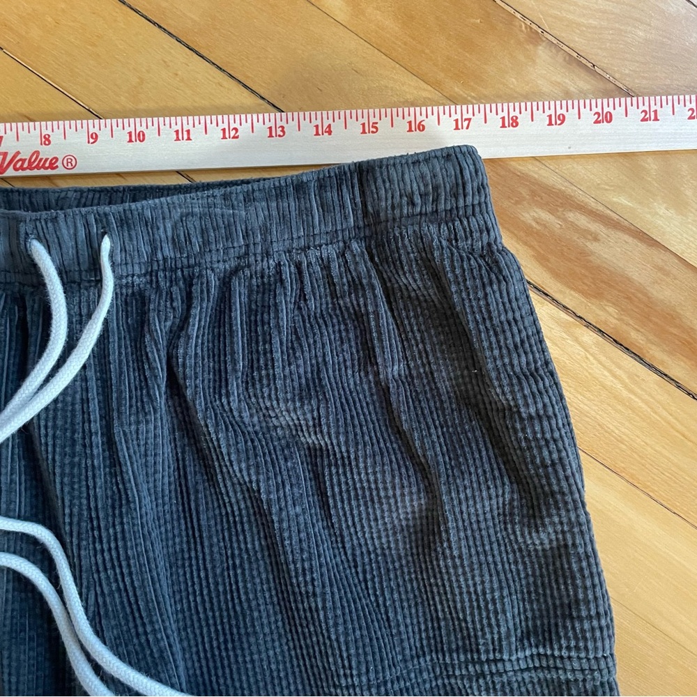 AERIE Corduroy Low Rise Pant Slouchy Fit Wide Leg Elastic Drawstring Waist - Picture 12 of 14